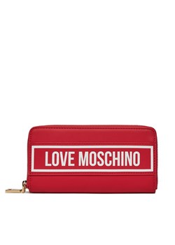 Duży Portfel Damski LOVE MOSCHINO JC5719PP0HKG150A Rosso/Bianco ze sklepu eobuwie.pl w kategorii Portfele damskie - zdjęcie 166886196