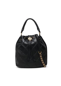 Torebka Tory Burch Fleming Soft Bucket 142564 Black 001 ze sklepu eobuwie.pl w kategorii Torebki worki - zdjęcie 166887698