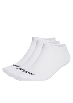 Skarpety stopki unisex adidas Thin Linear Low-Cut Socks 3 Pairs HT3447 white/black ze sklepu eobuwie.pl w kategorii Skarpetki męskie - zdjęcie 166887979