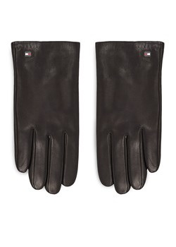 Rękawiczki Męskie Tommy Hilfiger Essential Flag Leather Gloves AM0AM11482 Black BDS ze sklepu eobuwie.pl w kategorii Rękawiczki męskie - zdjęcie 166927837