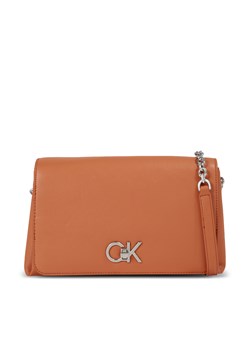 Torebka Calvin Klein Re-Lock Shoulder Bag Md K60K611057 Brązowy ze sklepu eobuwie.pl w kategorii Listonoszki - zdjęcie 166927866