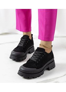 Czarne sneakersy na platformie Dearth ze sklepu gemre w kategorii Półbuty damskie - zdjęcie 166930137