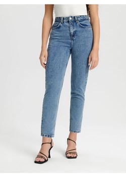 Sinsay - Jeansy mom high waist - niebieski ze sklepu Sinsay w kategorii Jeansy damskie - zdjęcie 166932247