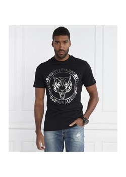 Plein Sport T-shirt Round | Regular Fit ze sklepu Gomez Fashion Store w kategorii T-shirty męskie - zdjęcie 166933857