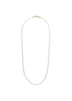 Długi naszyjnik z perłami z złoconym zapięciem dla mężczyzn i kobiet ze sklepu manoki.pl w kategorii Naszyjniki męskie - zdjęcie 166937275