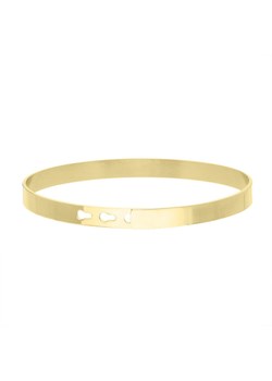 Złota obręcz minimalistyczna bransoletka do personalizacji stal szlachetna ze sklepu manoki.pl w kategorii Bransoletki - zdjęcie 166937286