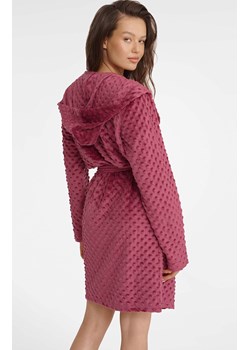 Szlafrok damski z kapturem bordowy Gabby 41060-83X, Kolor bordowy, Rozmiar M, Henderson ze sklepu Primodo w kategorii Szlafroki damskie - zdjęcie 166938396