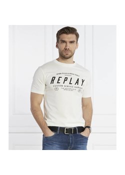Replay T-shirt | Regular Fit ze sklepu Gomez Fashion Store w kategorii T-shirty męskie - zdjęcie 166939075