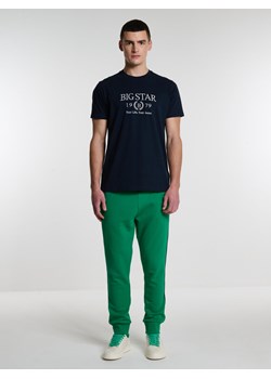 Koszulka męska z krótkim rękawem z haftem granatowa Flavian 403 ze sklepu Big Star w kategorii T-shirty męskie - zdjęcie 166939759