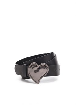 Cropp - Pasek z klamrą w kształcie serca - czarny ze sklepu Cropp w kategorii Paski damskie - zdjęcie 166940657