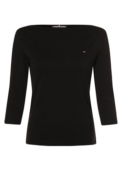 Tommy Hilfiger Koszulka damska Kobiety Bawełna czarny jednolity ze sklepu vangraaf w kategorii Bluzki damskie - zdjęcie 166944845