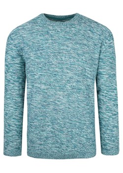 Oryginalny Sweter Męski Pioneer – Bawełna – Melanżowa Tkanina - Kolor Morski (Jasny) SWKOWPION4809deepocean ze sklepu JegoSzafa.pl w kategorii Swetry męskie - zdjęcie 166948488