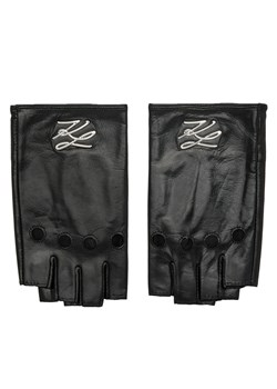 Rękawiczki Damskie KARL LAGERFELD 231W3601 Black A999 ze sklepu eobuwie.pl w kategorii Rękawiczki damskie - zdjęcie 166954677