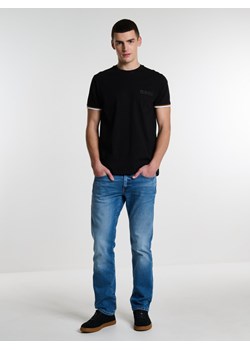 Koszulka męska z krótkim rękawem czarna Gantererr 906 ze sklepu Big Star w kategorii T-shirty męskie - zdjęcie 166958906