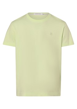 Calvin Klein Jeans T-shirt męski Mężczyźni Bawełna cytrynowy jednolity ze sklepu vangraaf w kategorii T-shirty męskie - zdjęcie 166963235