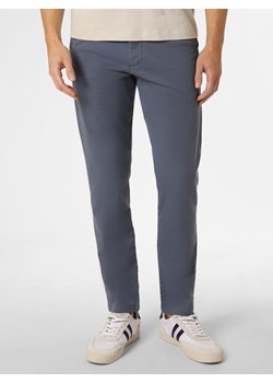 Selected Spodnie Mężczyźni Bawełna niebieski jednolity ze sklepu vangraaf w kategorii Spodnie męskie - zdjęcie 166963279