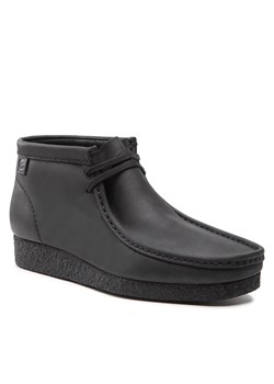 Trzewiki Clarks Shacre Boot 261594407 Black Leather ze sklepu eobuwie.pl w kategorii Buty zimowe męskie - zdjęcie 166964099