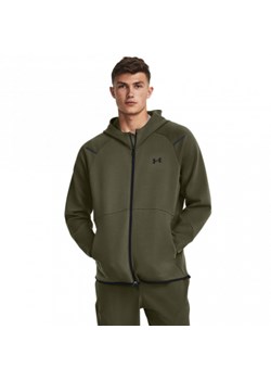 Męska bluza treningowa Under Armour UA Unstoppable Flc FZ - khaki ze sklepu Sportstylestory.com w kategorii Bluzy męskie - zdjęcie 166968768