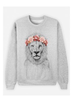 WOOOP Bluza &quot;Festival Lion&quot; w kolorze szarym ze sklepu Limango Polska w kategorii Bluzy damskie - zdjęcie 166975758