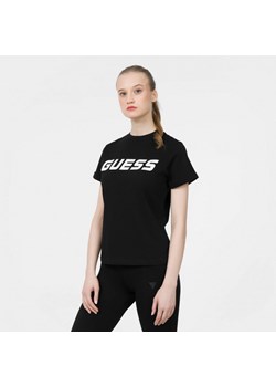 Damski t-shirt z nadrukiem GUESS ESTHER - czarny ze sklepu Sportstylestory.com w kategorii Bluzki damskie - zdjęcie 166980406