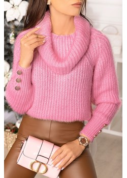 Sweter damski BENDITA PINK ze sklepu Ivet Shop w kategorii Swetry damskie - zdjęcie 166986268