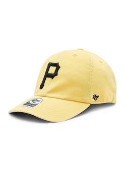Czapka z daszkiem 47 Brand MLB Pittsburgh Pirates Double Under '47 CLEAN UP BAS-DBLUN920GWS-MZ06 Żółty ze sklepu eobuwie.pl w kategorii Czapki z daszkiem damskie - zdjęcie 166989196