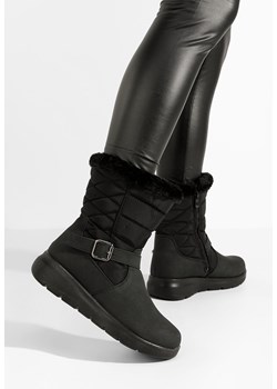 Czarne zimowe buty damskie Favia ze sklepu Zapatos w kategorii Śniegowce damskie - zdjęcie 166991158