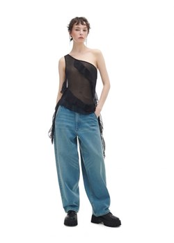 Cropp - Niebieskie jeansy baggy - niebieski ze sklepu Cropp w kategorii Jeansy damskie - zdjęcie 166999056