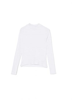 Cropp - Biała bluzka basic - biały ze sklepu Cropp w kategorii Bluzki damskie - zdjęcie 167335887