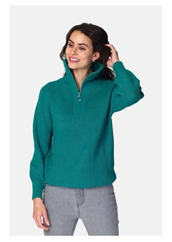 ASSUILI Kaszmirowy sweter w kolorze zielonym ze sklepu Limango Polska w kategorii Swetry damskie - zdjęcie 167336917