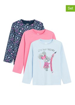 COOL CLUB Koszulki (3 szt.) w kolorze jasnoróżowo-niebieskim ze sklepu Limango Polska w kategorii Bluzki dziewczęce - zdjęcie 167337137