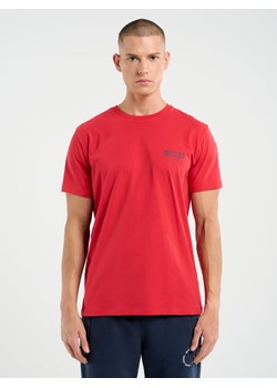 Koszulka męska z krótkim rękawem z logo BIG STAR czerwona Brunomi 603 ze sklepu Big Star w kategorii T-shirty męskie - zdjęcie 167356397