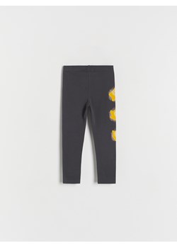 Reserved - Bawełniane legginsy Wish - ciemnoszary ze sklepu Reserved w kategorii Spodnie i półśpiochy - zdjęcie 167360259