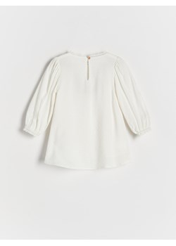 Reserved - Sukienka z wiskozy - złamana biel ze sklepu Reserved w kategorii Sukienki niemowlęce - zdjęcie 167360348