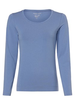 Marie Lund Damska koszulka z długim rękawem Kobiety Dżersej niebieski jednolity ze sklepu vangraaf w kategorii Bluzki damskie - zdjęcie 167361685