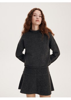Reserved - Sweter z melanżowej dzianiny - ciemnoszary ze sklepu Reserved w kategorii Swetry damskie - zdjęcie 167364016