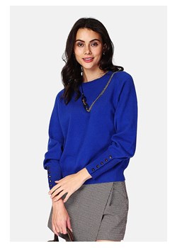 ASSUILI Sweter w kolorze niebieskim ze sklepu Limango Polska w kategorii Swetry damskie - zdjęcie 167365267