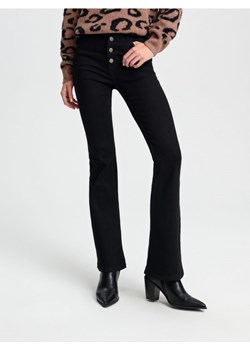 Sinsay - Jeansy flare high waist - czarny ze sklepu Sinsay w kategorii Jeansy damskie - zdjęcie 167367466