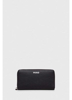 HUGO portfel damski kolor czarny 50513562 ze sklepu ANSWEAR.com w kategorii Portfele damskie - zdjęcie 167375797