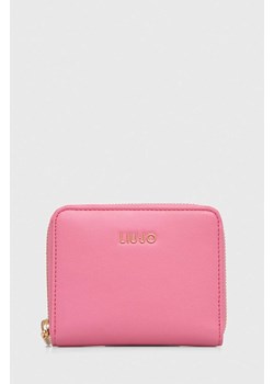 Liu Jo portfel damski kolor różowy ze sklepu ANSWEAR.com w kategorii Portfele damskie - zdjęcie 167375829