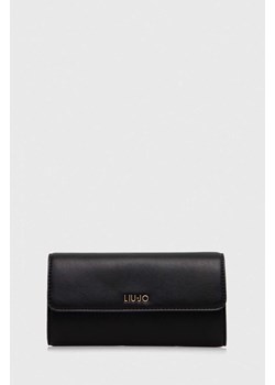 Liu Jo portfel damski kolor czarny ze sklepu ANSWEAR.com w kategorii Portfele damskie - zdjęcie 167375858
