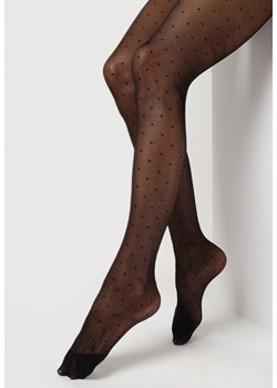 Czarne Rajstopy w Małe Kropki Persepe ze sklepu Renee odzież w kategorii Rajstopy - zdjęcie 167383985