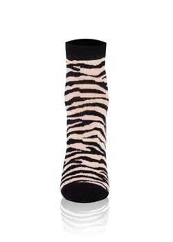Skarpetki damskie S154Z Zebra w kolorze czarno-beżowym, Kolor czarno-beżowy, Rozmiar 39-41, Gee One ze sklepu Intymna w kategorii Skarpetki damskie - zdjęcie 167384759