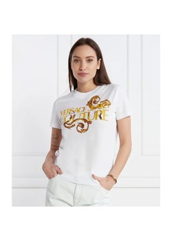 Versace Jeans Couture T-shirt | Regular Fit ze sklepu Gomez Fashion Store w kategorii Bluzki damskie - zdjęcie 167384936