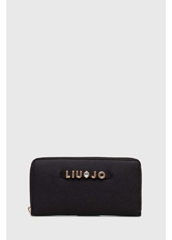 Liu Jo portfel damski kolor czarny ze sklepu ANSWEAR.com w kategorii Portfele damskie - zdjęcie 167387287