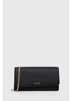 Liu Jo portfel damski kolor czarny ze sklepu ANSWEAR.com w kategorii Portfele damskie - zdjęcie 167387328