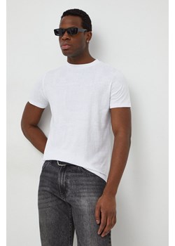 Karl Lagerfeld t-shirt bawełniany męski kolor biały wzorzysty ze sklepu ANSWEAR.com w kategorii T-shirty męskie - zdjęcie 167387547