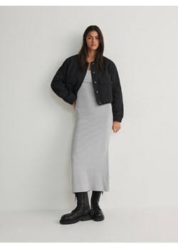Reserved - Dzianinowa sukienka - jasnoszary ze sklepu Reserved w kategorii Sukienki - zdjęcie 167390277