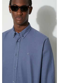 Carhartt WIP koszula bawełniana Longsleeve Bolton Shirt męska kolor niebieski regular z kołnierzykiem button-down I030238.1ZXGD ze sklepu PRM w kategorii Koszule męskie - zdjęcie 167391768