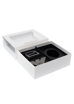 Pasek Męski Emporio Armani Y4S270 YLP4X 88001 Czarny ze sklepu eobuwie.pl w kategorii Paski męskie - zdjęcie 167401057